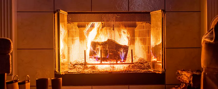 Mendota Hearth Landscape Fireplace Installation in Spring Valley, New York