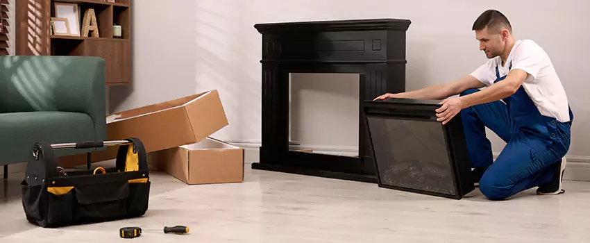 Old Rusted Metal Fireplace Repair And Replacement in Spring Valley, NY